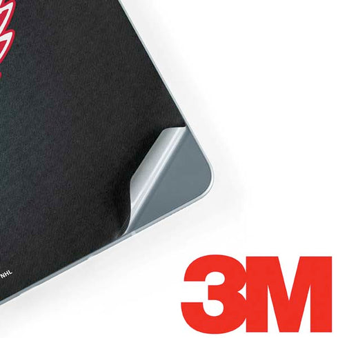 NHL Detroit Red Wings Black Background Galaxy Book 12in Skin